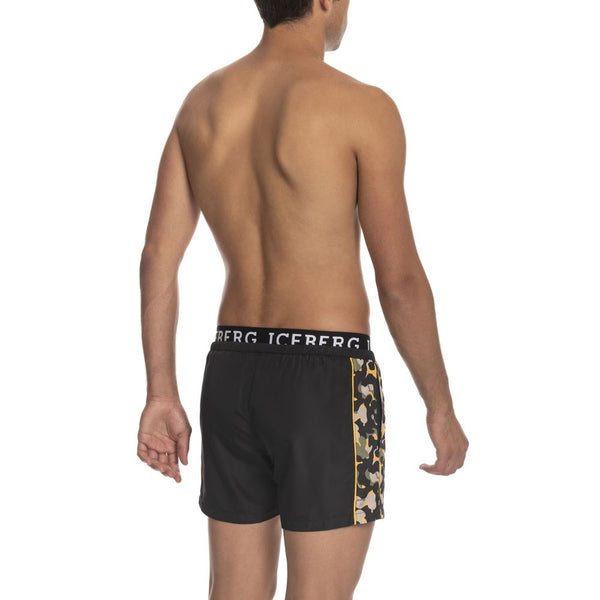 Iceberg Black Polyester Men Swimwear