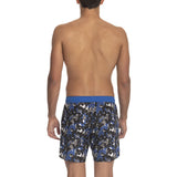 Iceberg Blue Polyester Men Swim Short