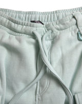 Dolce & Gabbana Light Blue Cotton Cargo Jogger Sweatpants Pants