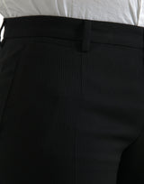 Dolce & Gabbana Black Wool Stretch Men Skinny Pants