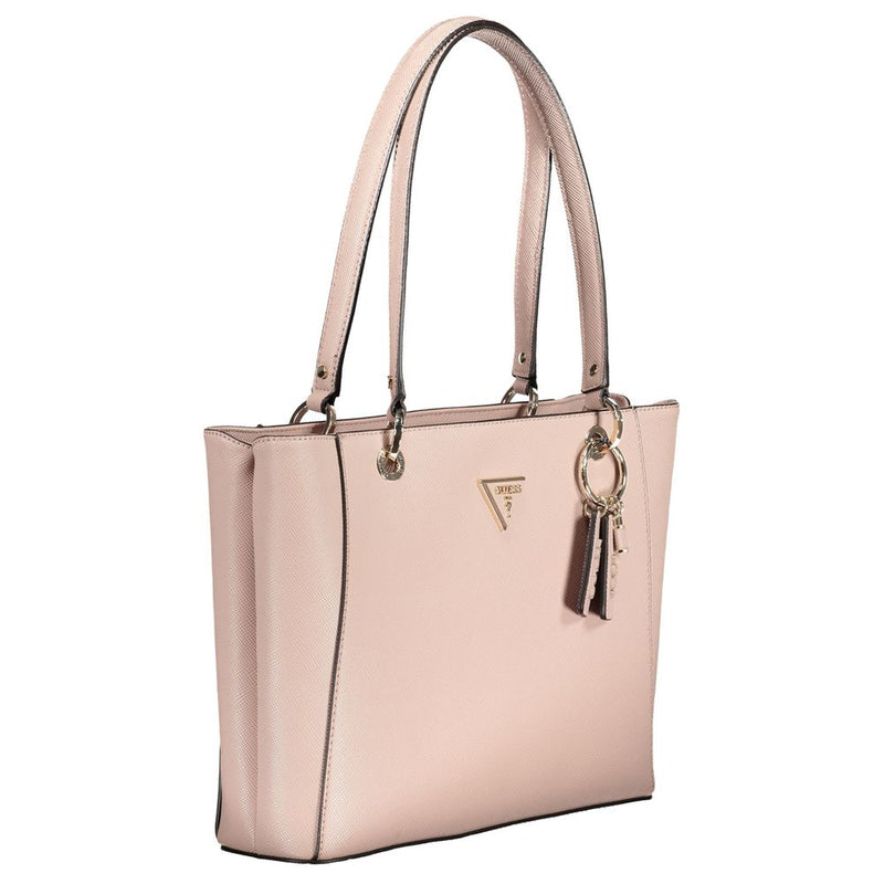 Guess Jeans Pink Polyethylene Handbag