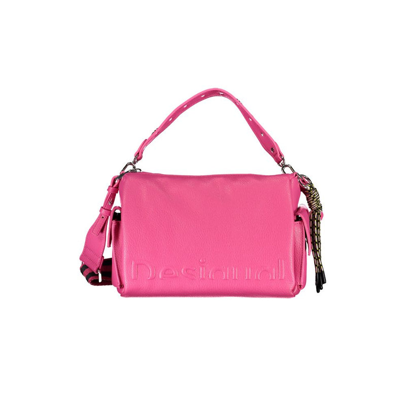 Desigual Pink Polyethylene Handbag