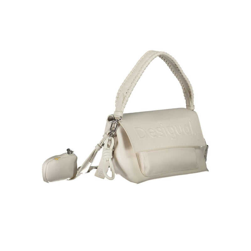 Desigual White Polyethylene Handbag