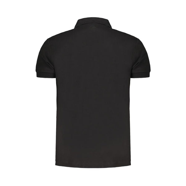 Calvin Klein Black Cotton Polo Shirt