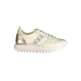 Blauer Beige Polyester Sneaker