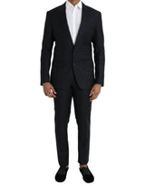 Dolce & Gabbana Dark Blue Wool NAPOLI Formal 2 Piece Suit