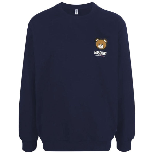 Moschino Blue Cotton Sweater