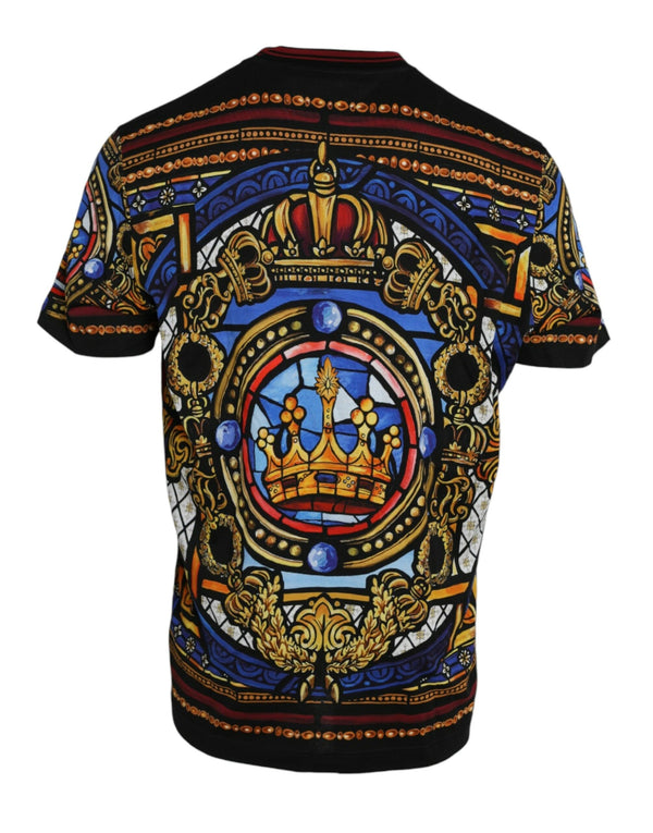 Dolce & Gabbana Multicolor Julius Caesar Cotton Crew Neck T-shirt