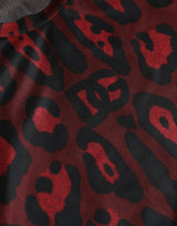 Dolce & Gabbana Red Leopard Print Sleeveless Men Tank T-shirt