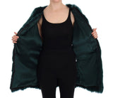 Dolce & Gabbana Exquisite Green Alpaca Fur Long Vest