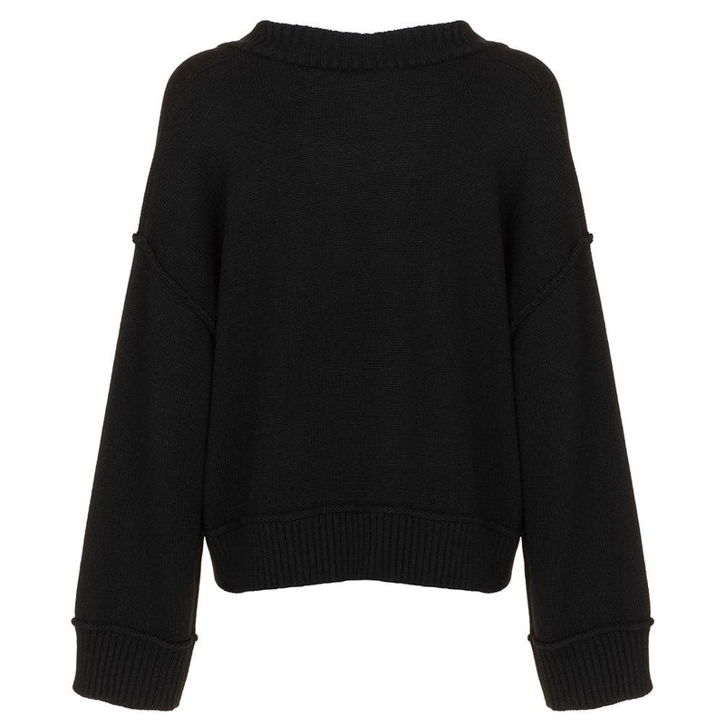 Imperfect Classic V-Neck Wool Blend Sweater