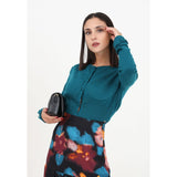 Mar De Margaritas Green Viscose Sweater