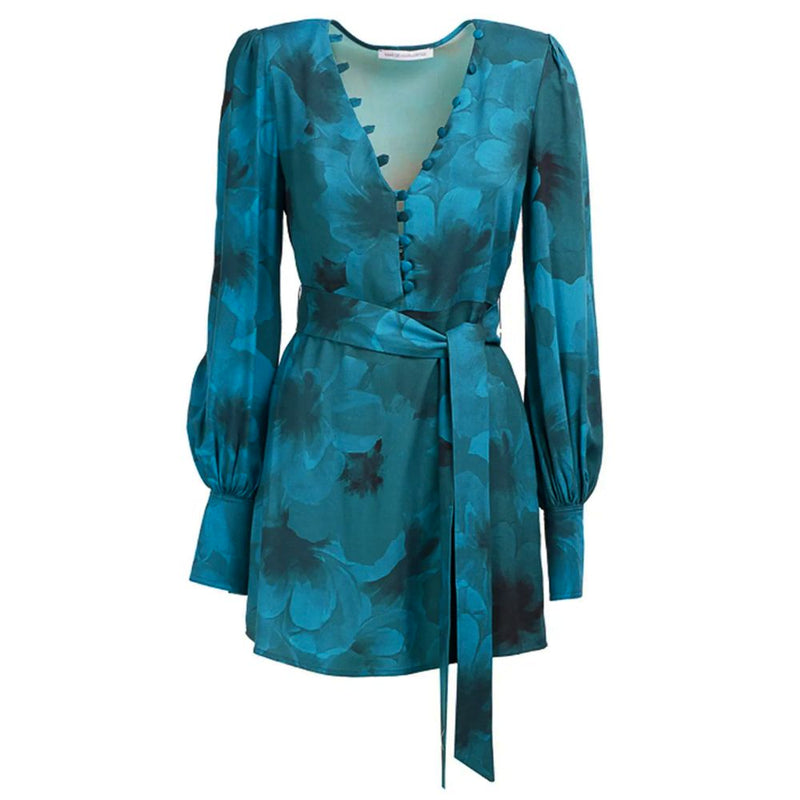 Mar De Margaritas Blue Viscose Dress