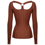 PINKO Brown Viscose Sweater