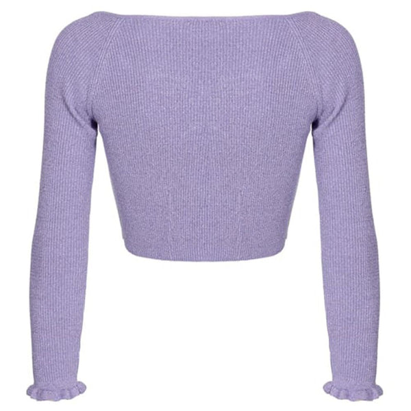 PINKO Purple Viscose Sweater