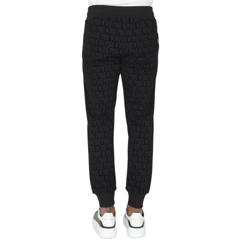 Dolce & Gabbana Velvet Logo Cotton Tracksuit Trousers