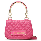 Love Moschino Fuchsia Quilted Crossbody Luxury Handbag