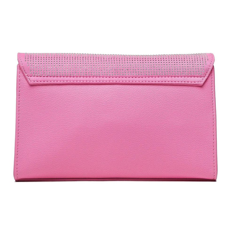 Love Moschino Chic Pink Rhinestone-Studded Shoulder Bag