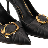 Dolce & Gabbana Elegant Buckle Leather Pumps in Black