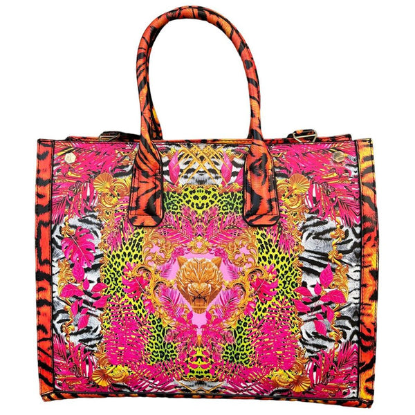 Plein Sport Multicolored Miami Eco-Leather Shopper Bag