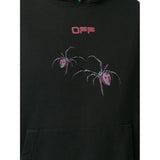 Off-White Arachno Oversized Hooded Sweatshirt in Black