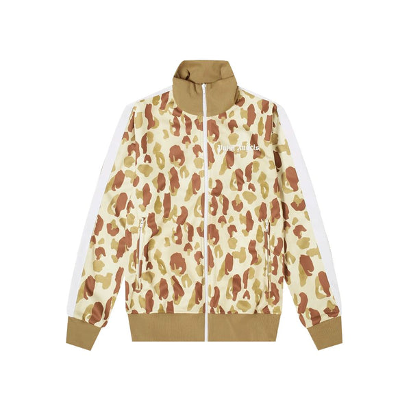 Palm Angels Camouflage Turtleneck Zip-up Jacket