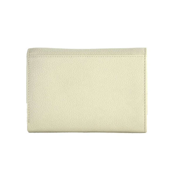 Baldinini Trend Elegant Cream Calfskin Wallet