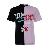 Comme Des Fuckdown Pink Cotton Women T-Shirt