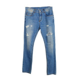 Comme Des Fuckdown Chic Ripped Stitch-Print Men's Jeans