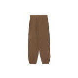 Comme Des Fuckdown Chic Brown Cotton Sweatpants with Unique Print