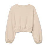 Comme Des Fuckdown Beige Cotton Women Sweater