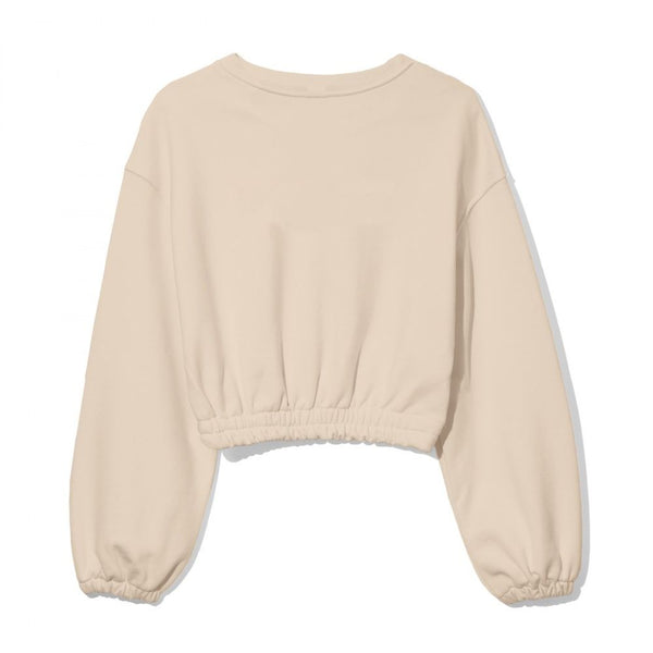 Comme Des Fuckdown Beige Cotton Women Sweater