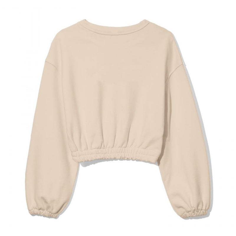 Comme Des Fuckdown Beige Cotton Women Sweater