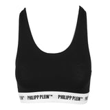 Philipp Plein Black Cotton Women Thong Pack