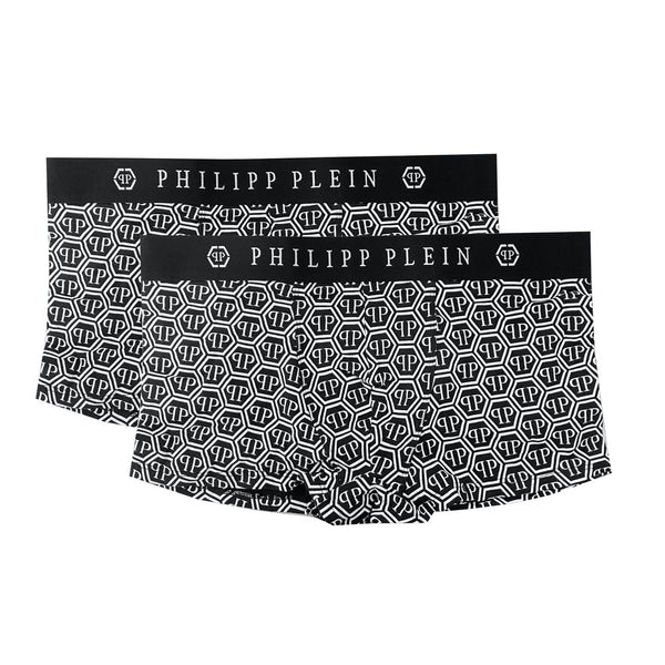 Philipp Plein Black Cotton Men Boxer