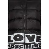 Love Moschino Chic Nylon Down Jacket with Bold Logo