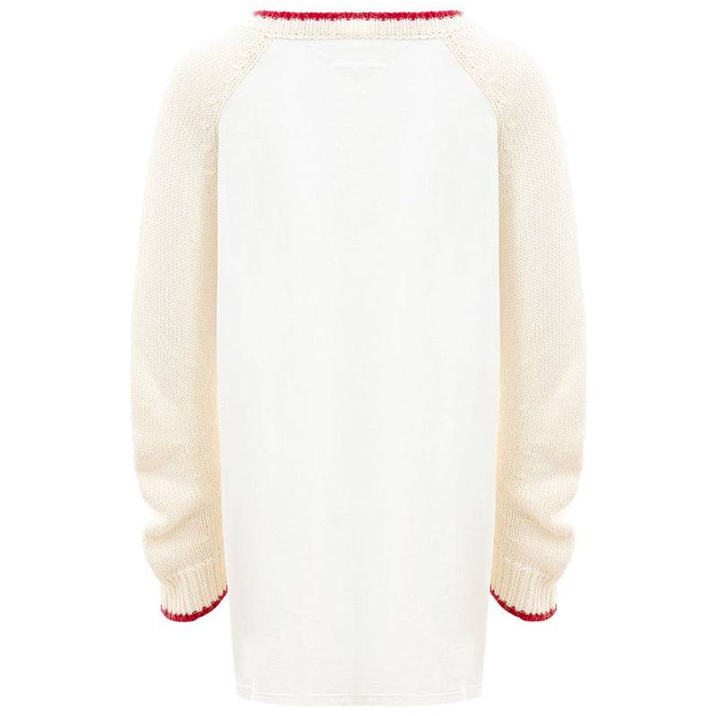 MM6 Maison Margiela Elegant White Cotton Sweater for Women