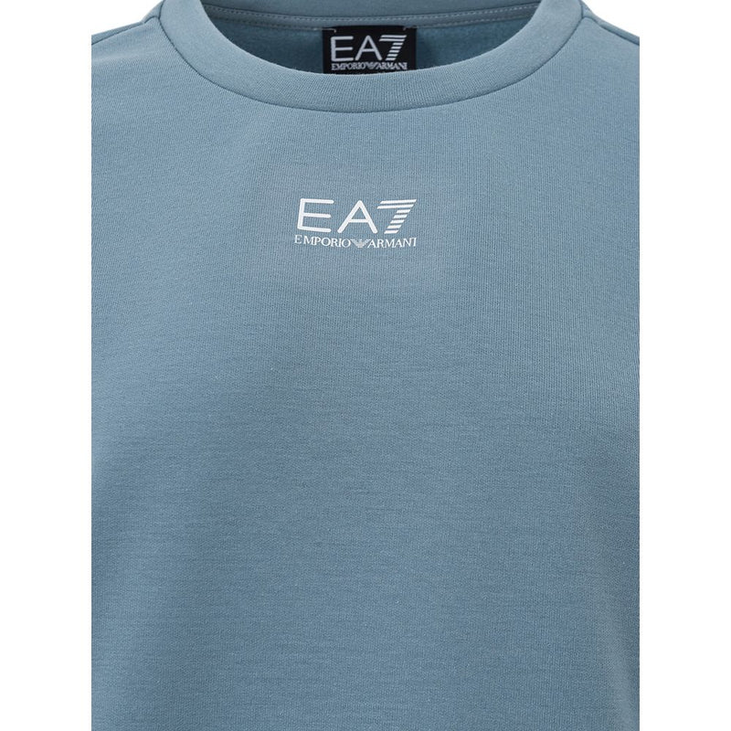 EA7 Emporio Armani Chic Blue Polyester Sweater by EA7