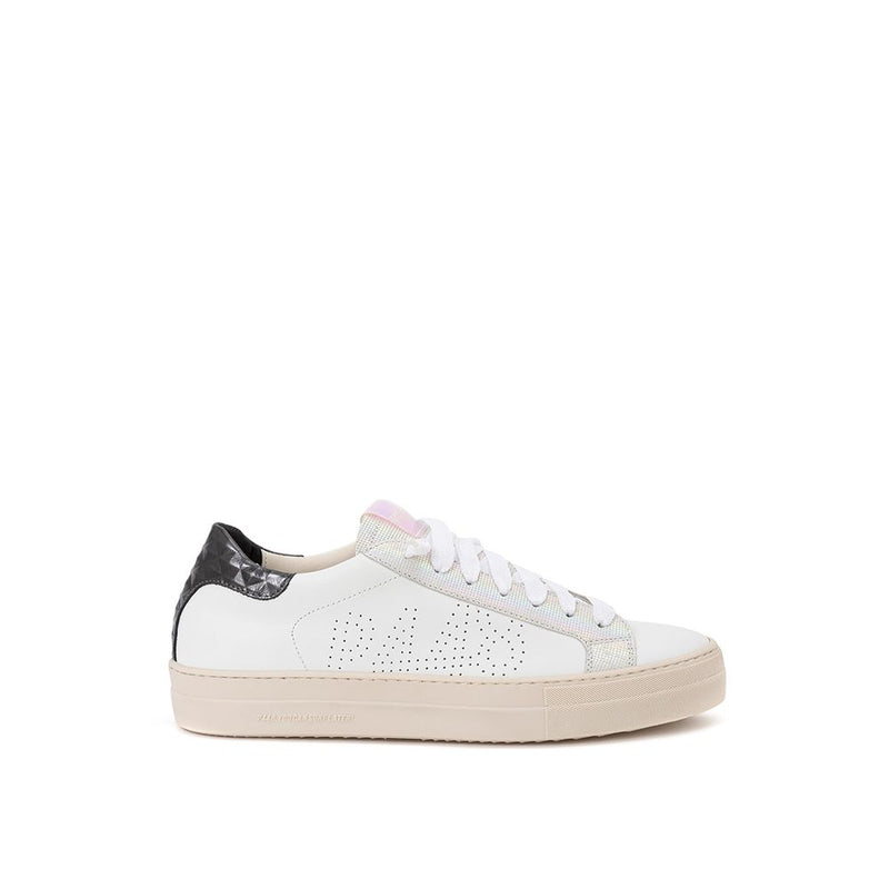 P448 Chic White Leather Sneakers