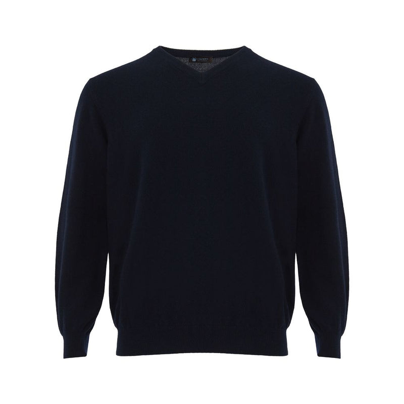 Colombo Elegant Cashmere Blue Sweater for Men