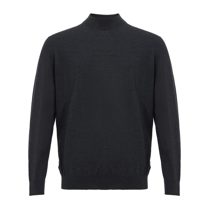 Colombo Elegant Gray Cashmere Sweater for Men