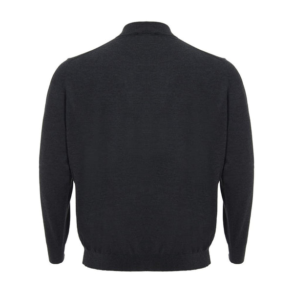 Colombo Elegant Gray Cashmere Sweater for Men