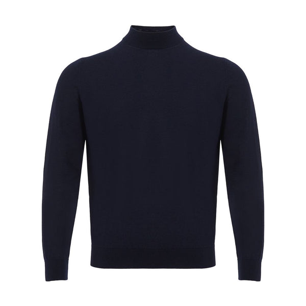 Colombo Elegant Cashmere Blue Sweater for Men