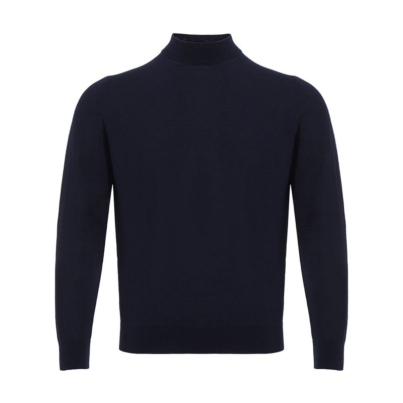 Colombo Elegant Cashmere Blue Sweater for Men