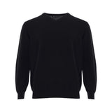 Colombo Elegant Black Cashmere Sweater for Men