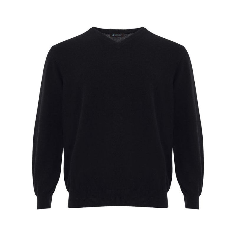 Colombo Elegant Black Cashmere Sweater for Men