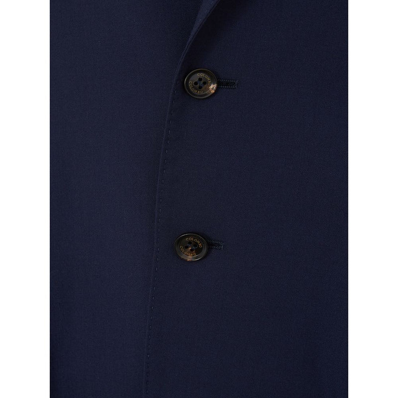 Colombo Elegant Blue Cashmere Jacket