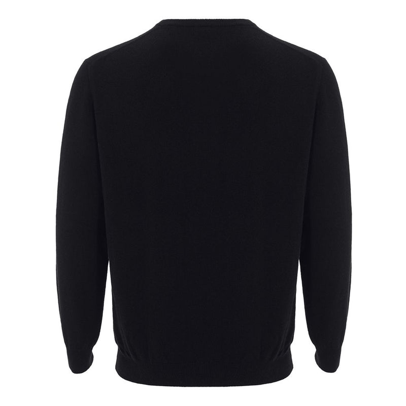 Colombo Elegant Black Cashmere Sweater for Men