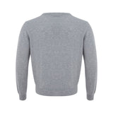 Colombo Elegant Gray Cashmere Men's Sweater