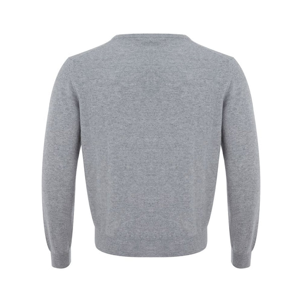 Colombo Elegant Gray Cashmere Men's Sweater